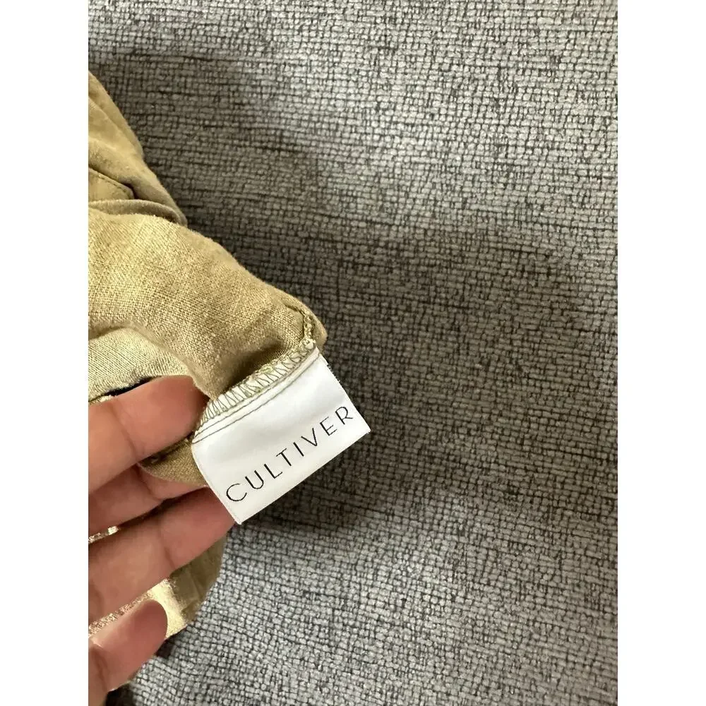 Cultiver 100% Linen Pillowcases Set of 2 Army Green Standard